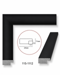 Ramă decorativă neagră modernă cu profil minimalist