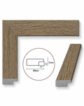 Ramă decorativă maro cu aspect de lemn natural