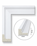 Baghetă decorativă albă modernă pentru rame tablouri
