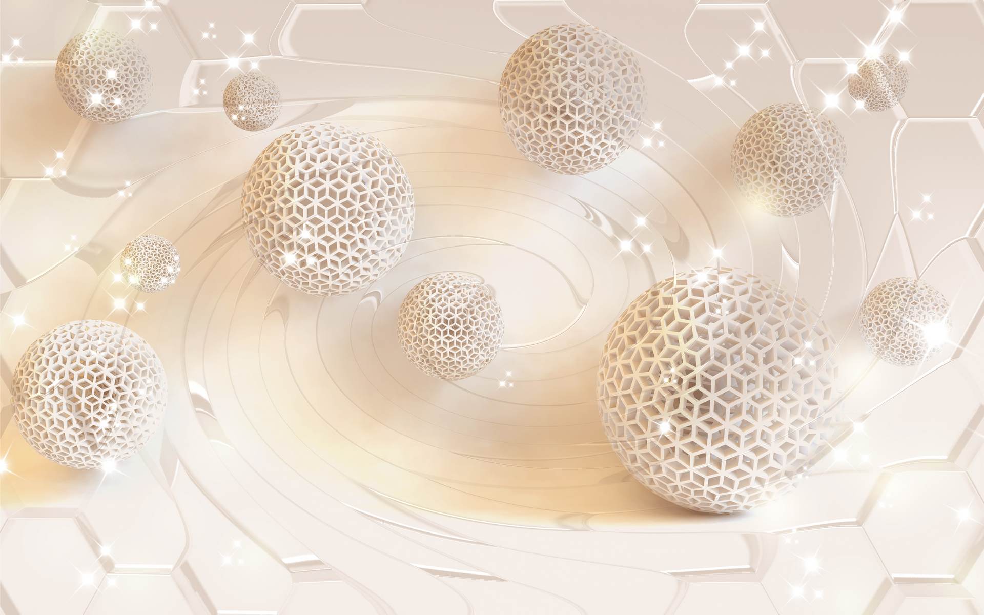 Sfere geometrice elegante 3D