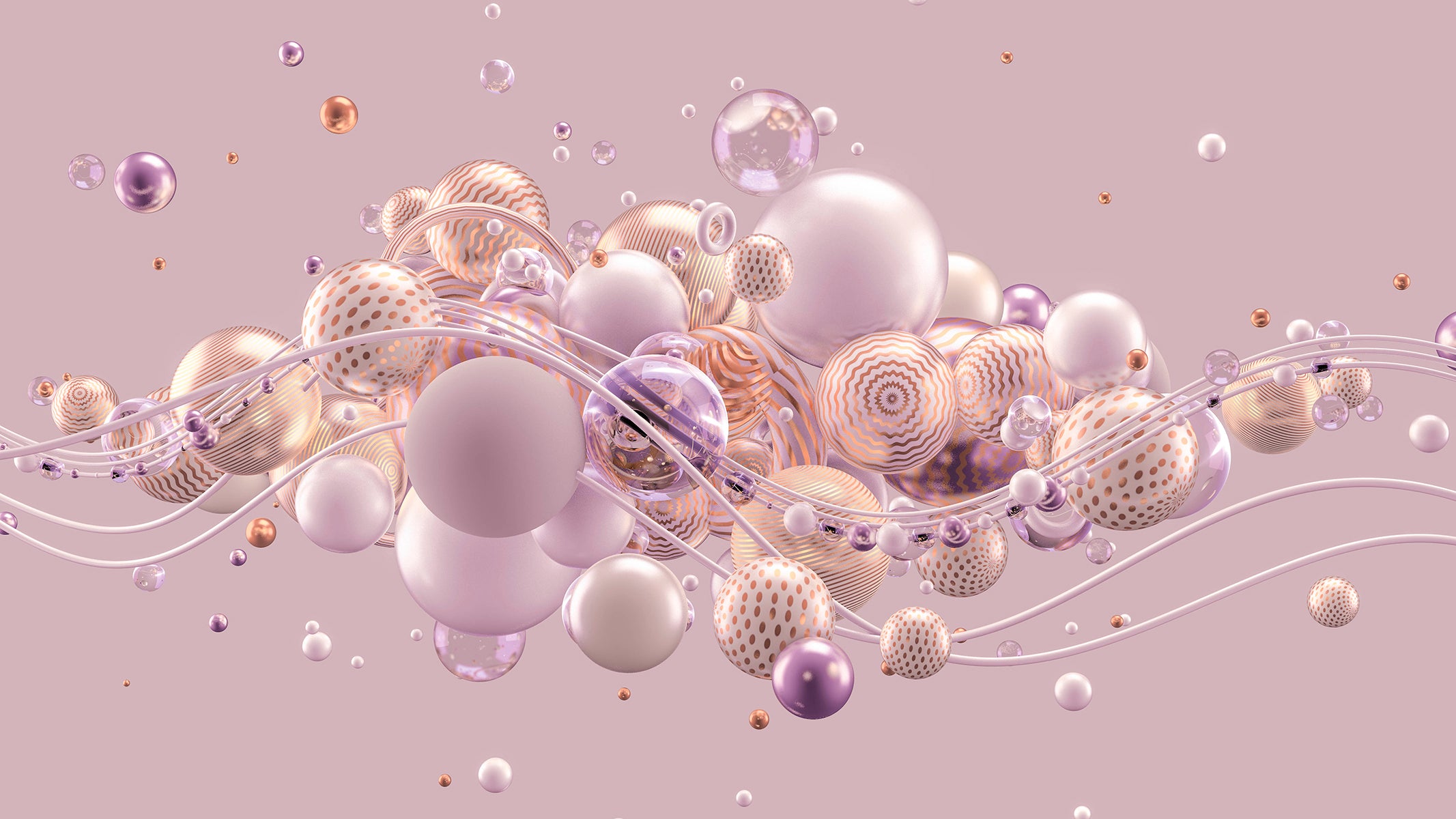 Bule pastel 3D abstracte