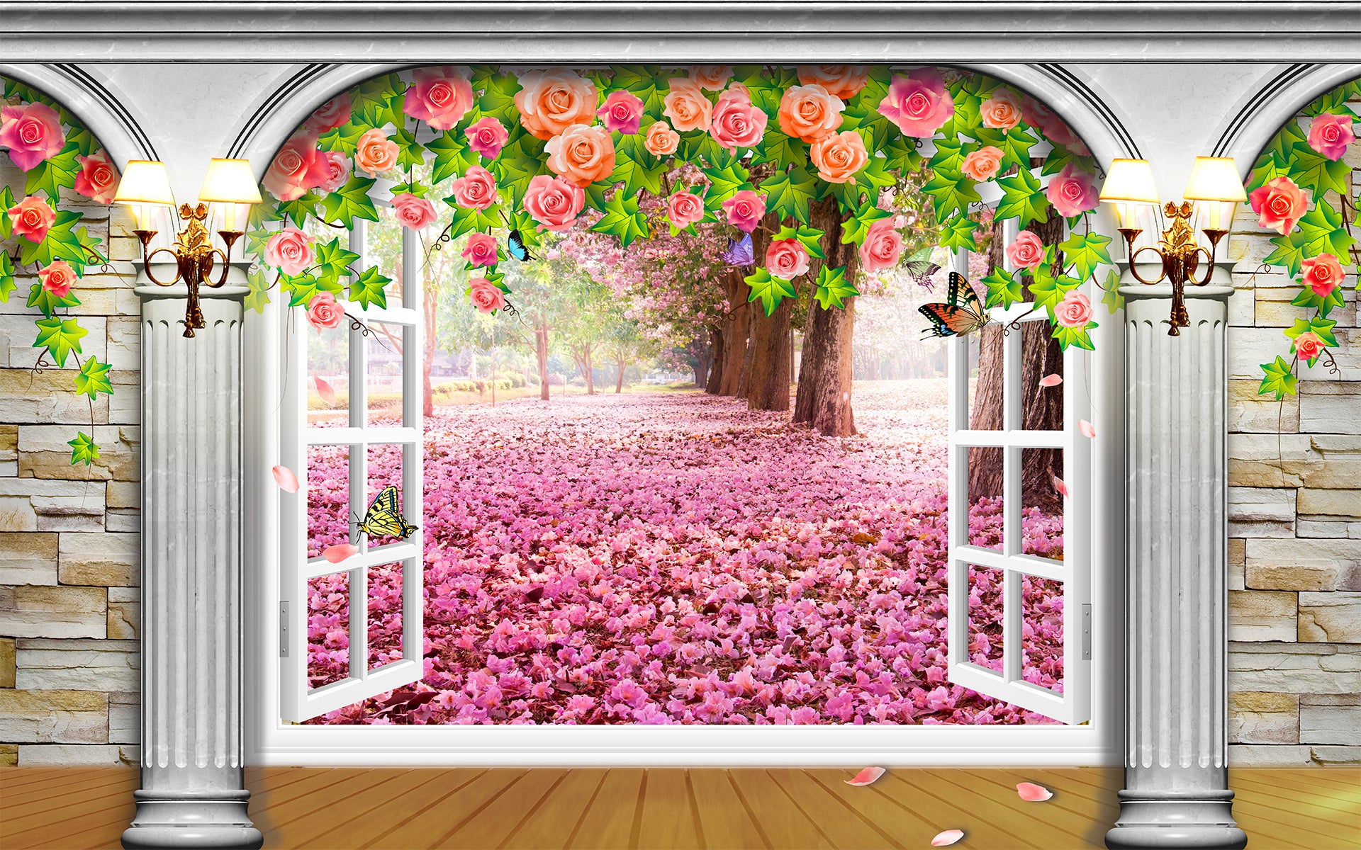 Grădină romantică 3D
