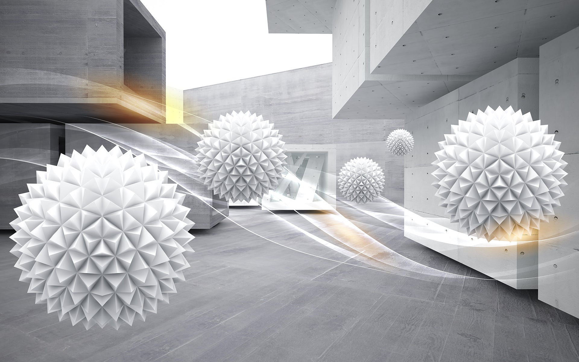 Sfere geometrice futuriste