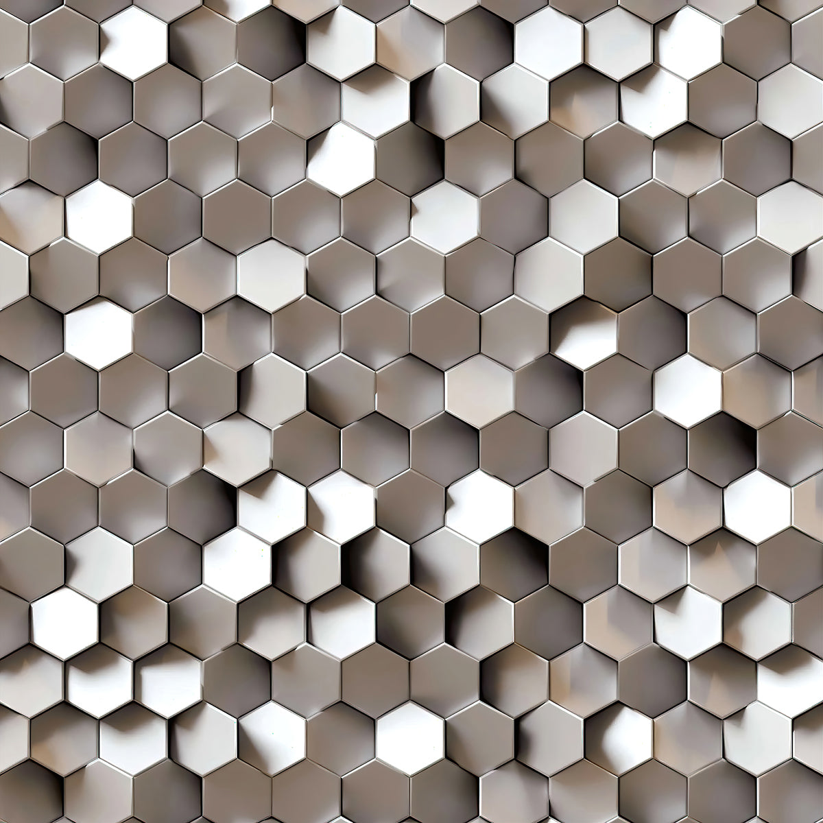 Model geometric hexagonal 3D