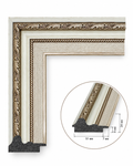 Baghetă decorativă crem-aurie texturată