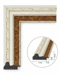 Baghetă decorativă clasică crem-maro