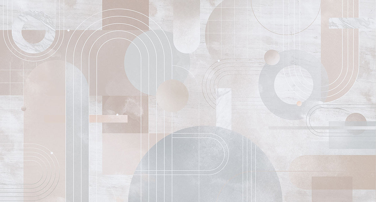 Forme abstracte pastel delicate