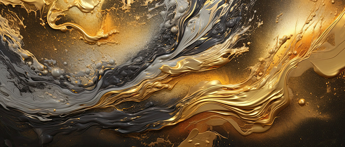 Flux auriu abstract