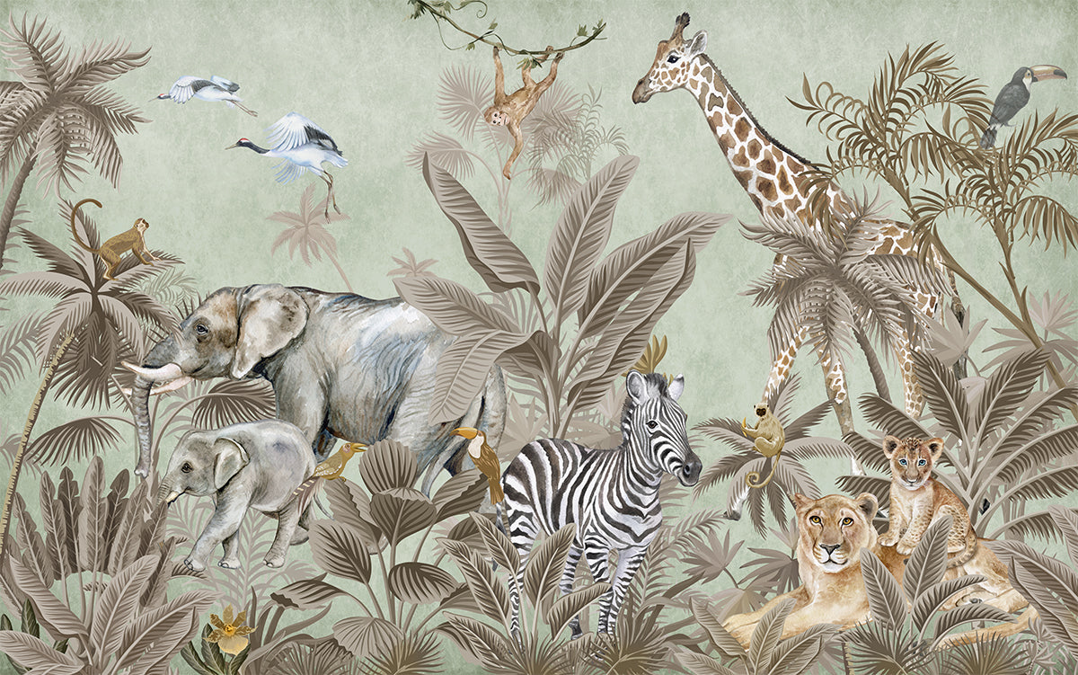Safari tropical cu girafe