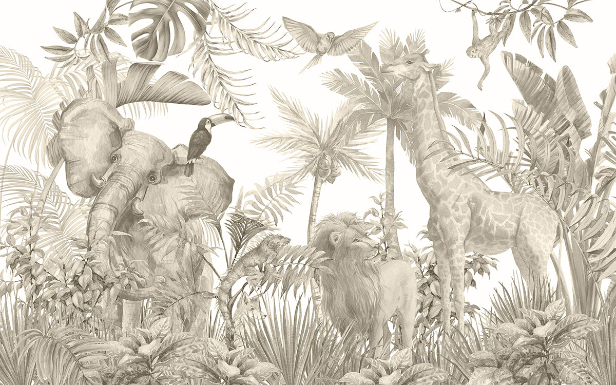 Safari vintage monocrom