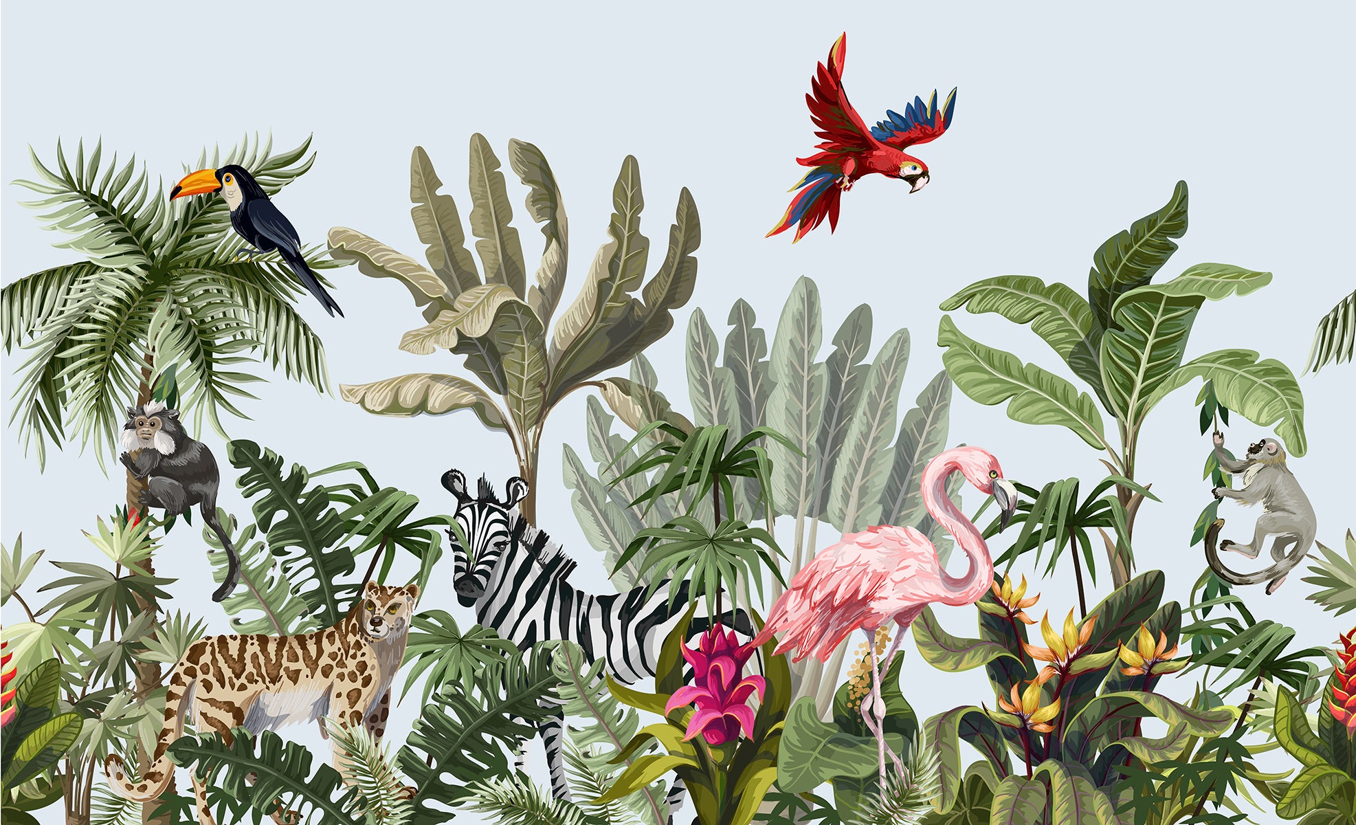 Papagali tropicali exotici