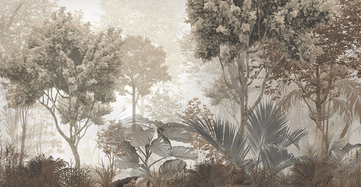 Pădure tropicală în tonuri sepia