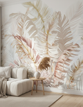 Frunze tropicale roz pal