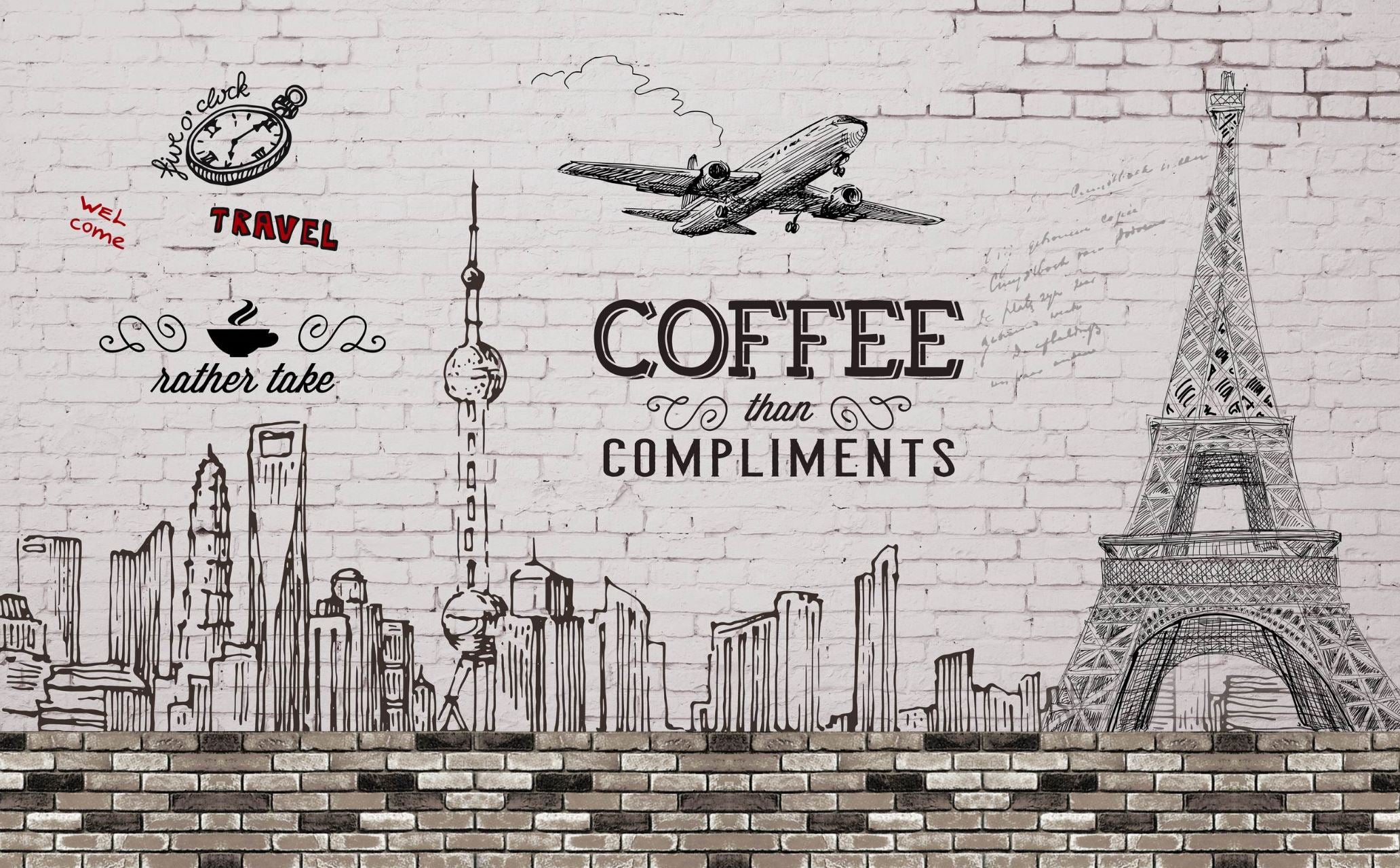 Colaj urban vintage cu turnul eiffel