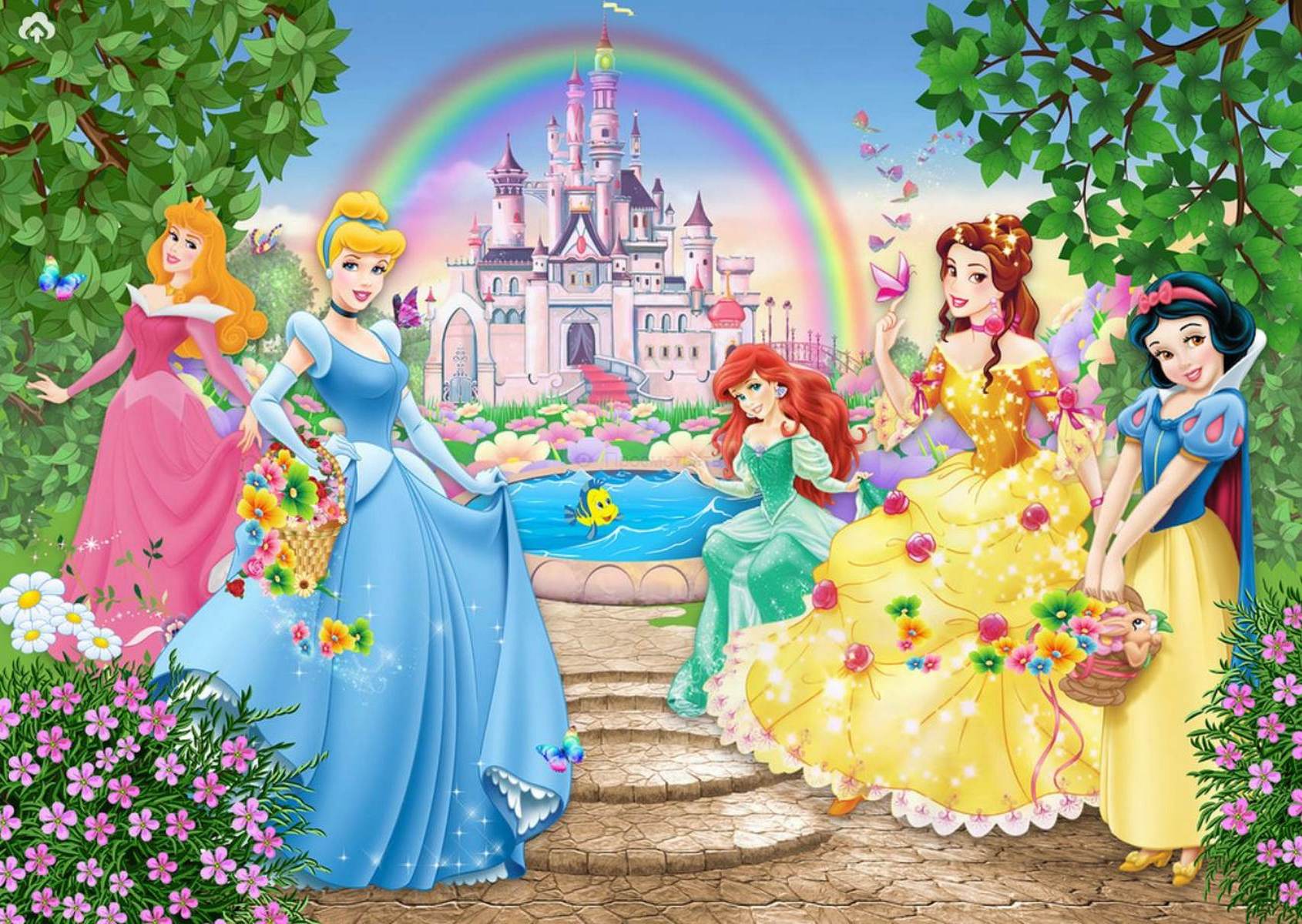 Prințese Disney la castel