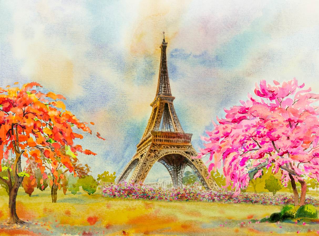 Turnul Eiffel în culori de toamnă