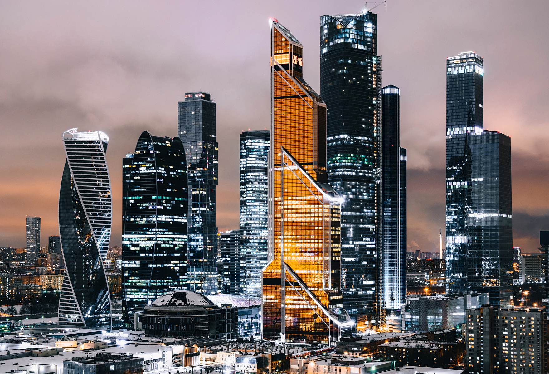 Moscova modernă cu zgârie-nori