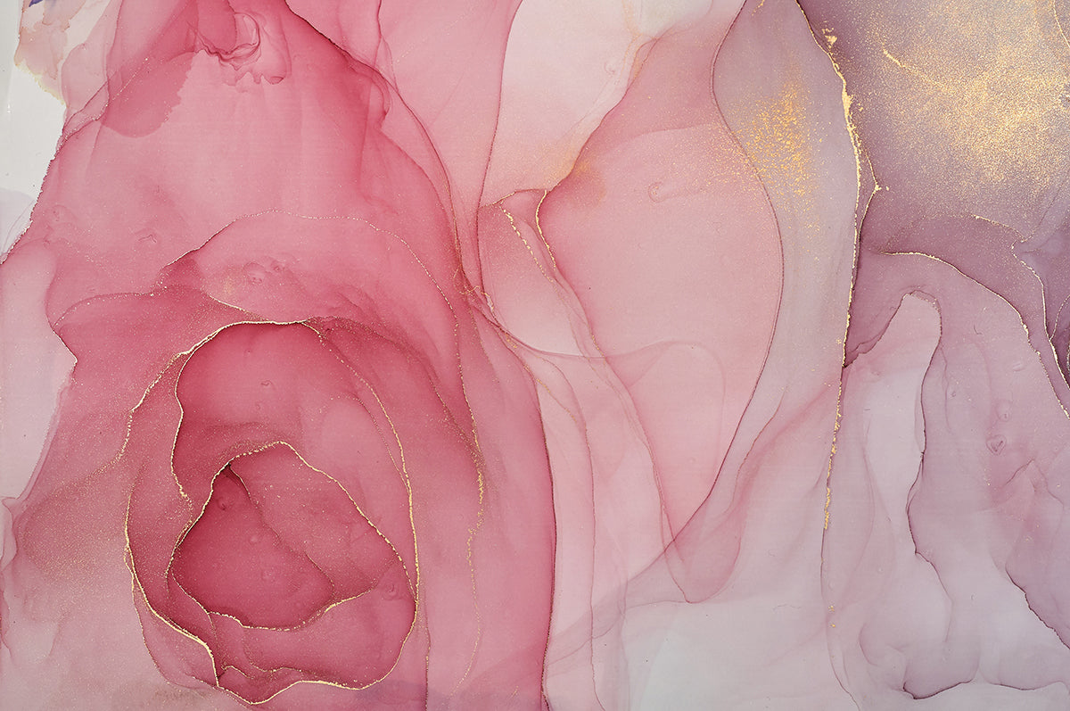Flori roz translucide pastel