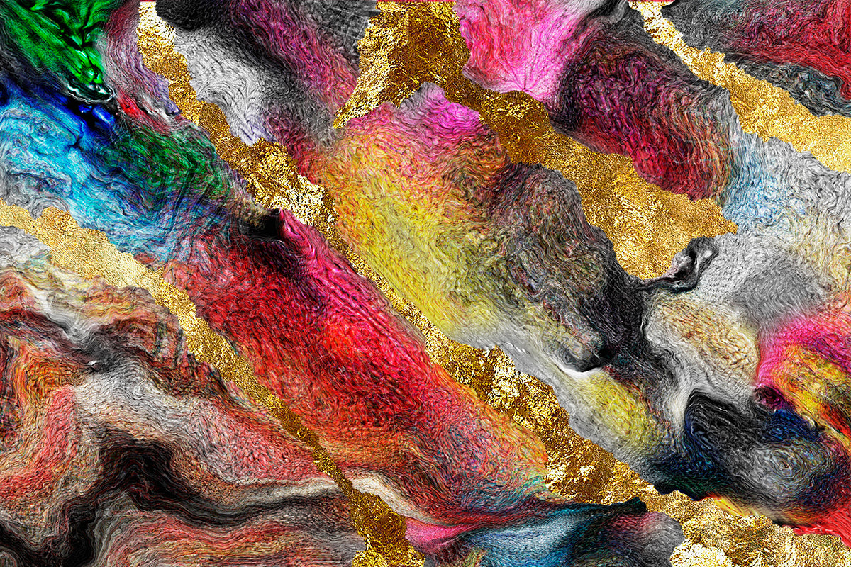 Compoziție abstractă multicoloră