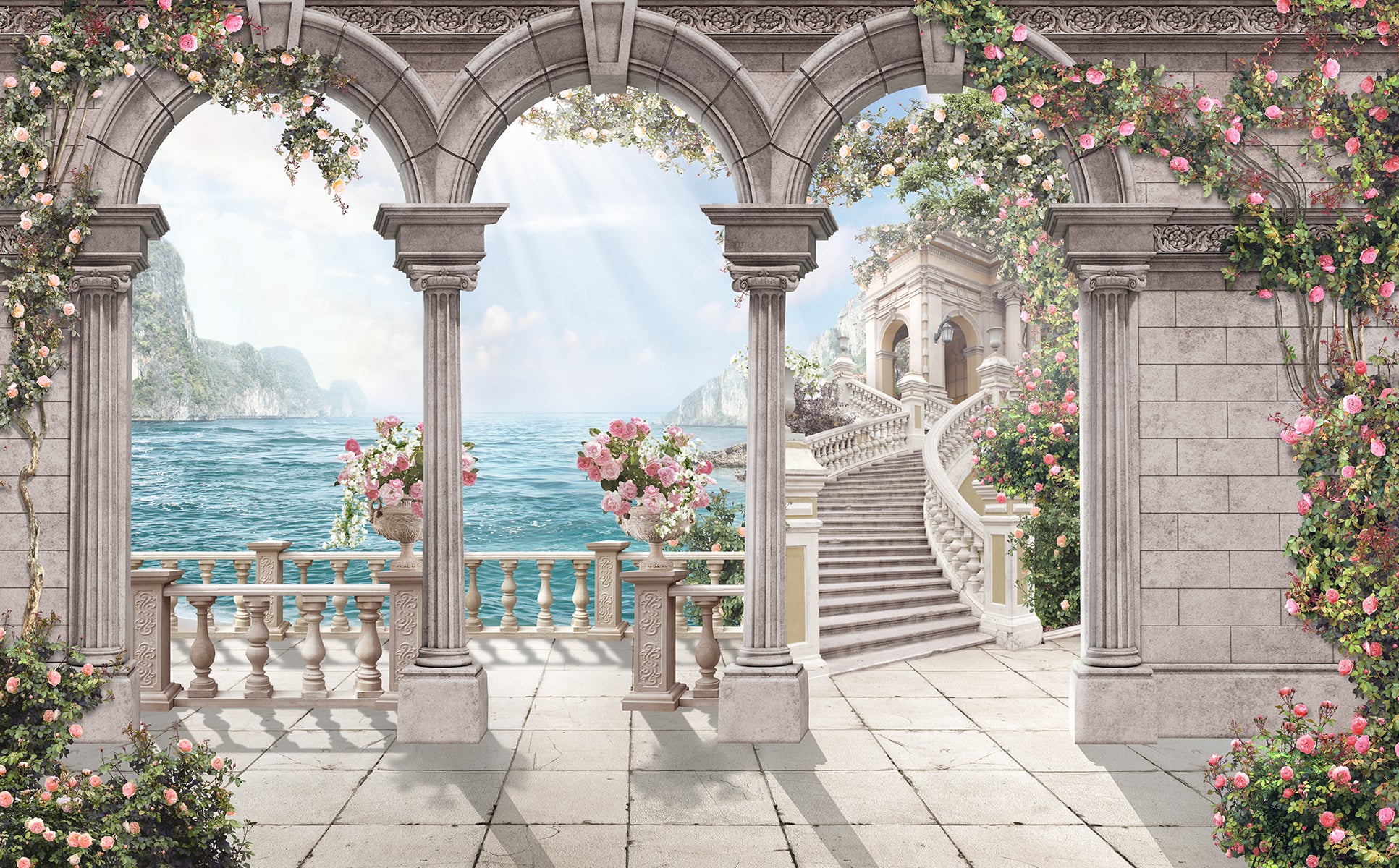 Arcade clasice cu vedere spre ocean