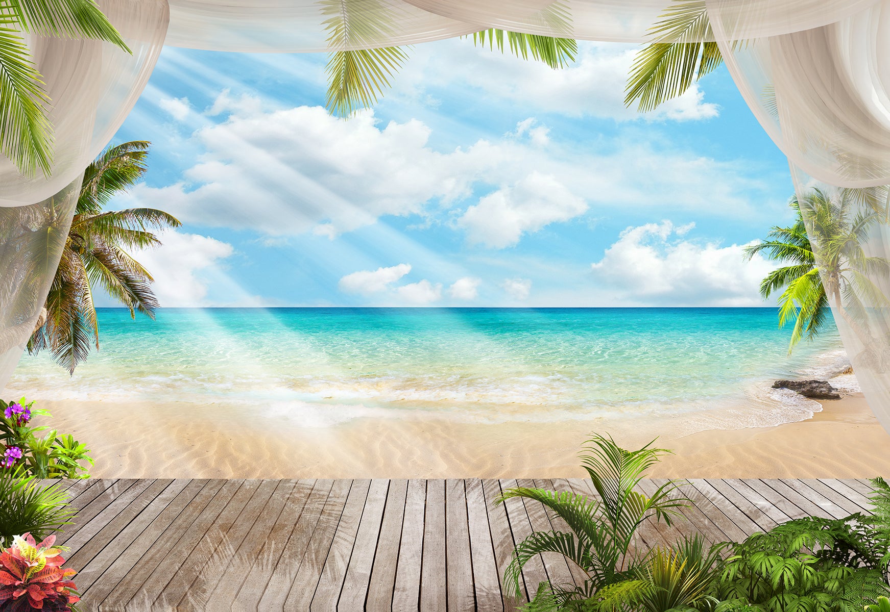 Paradis tropical cu vedere spre ocean