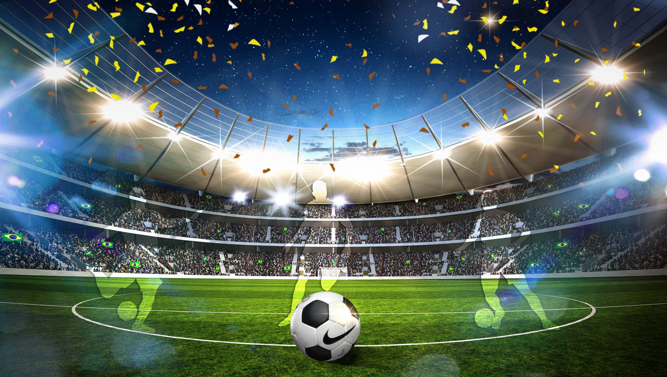Stadion luminat cu minge