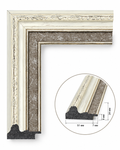 Baghetă decorativă clasică crem-bronz