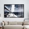 Poster - Yacht in the sea, 90 x 60 см, Framed poster, Marine Theme