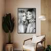 Poster - Kate Moss and Cara Delevingne, 60 x 90 см, Framed poster, Famous People