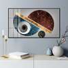 Poster - Geometric elements in minimalist style, 90 x 45 см, Framed poster on glass, Abstract