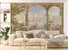 Wall mural - View of the Venetian canal from the arched terrace in the Provencal style