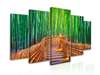 Модульная картина, Тропинка в бамбуковом лесу, 206 x 115