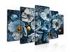 Modular picture, Blue flowers, 108 х 60