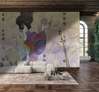 Wall Mural - Lady and Modern abstraction