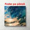 Poster - Sea wave, 100 x 100 см, Framed poster, Marine Theme