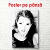 Poster - Portrait of Kate Moss, 60 x 90 см, Framed poster, Famous People