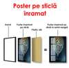 Poster - Frunze subțiri de aur 1, 60 x 90 см, Poster înrămat, Glamour