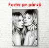Poster - Kate Moss și Cara Delevingne, 60 x 90 см, Poster înrămat, Persoane Celebre