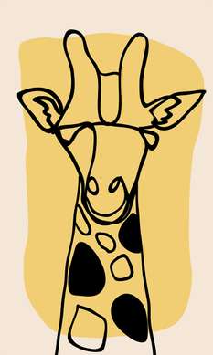 Постер - Жирафы, 30 x 45 см, Холст на подрамнике, Наборы