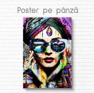 Poster - Glamourous look, 60 x 90 см, Framed poster on glass, Glamour
