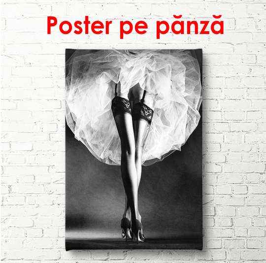 Постер - Оголенные ноги, 30 x 45 см, Холст на подрамнике, Ню