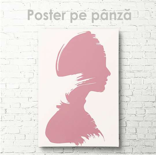 Poster, Silueta unei fete 12, 30 x 45 см, Panza pe cadru