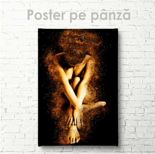 Постер - Золотая пыльца, 30 x 45 см, Холст на подрамнике