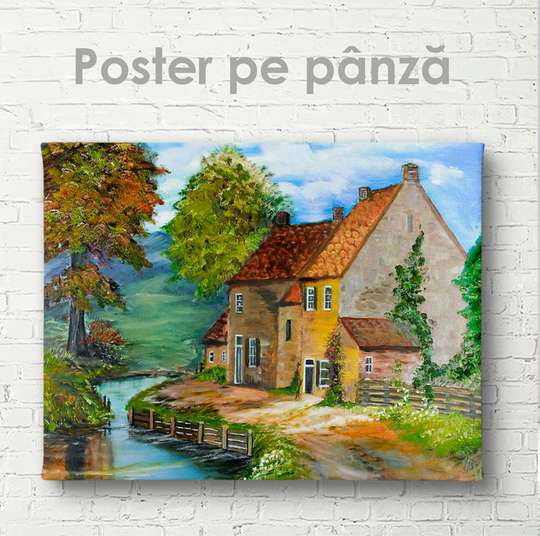 Poster - Road house, 45 x 30 см, Canvas on frame, Art