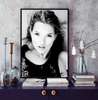 Poster - Portrait of Kate Moss, 60 x 90 см, Framed poster, Famous People