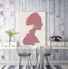 Poster - Silhouette of a girl 1, 60 x 90 см, Framed poster on glass