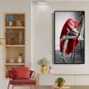 Poster - Red skirt, 30 x 60 см, Canvas on frame