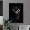 Poster - Black Panther, 60 x 90 см, Framed poster on glass, Animals