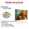 Poster - Bright and fragrant spices in spoons, 60 x 40 см, Framed poster on glass