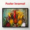 Poster - Bright and fragrant spices in spoons, 45 x 30 см, 30 x 45 см, Canvas on frame, Food and Drinks
